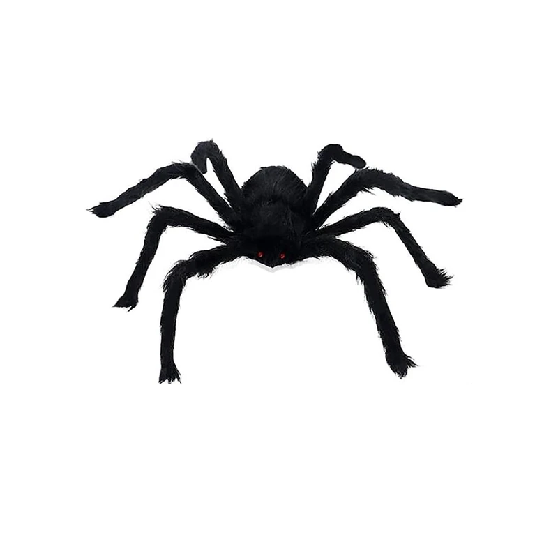 

Украшение в виде паука на Хэллоуин, Черная мягкая искусственная кожа, реалистичный реквизит Okumo, подходит для семьи и двора