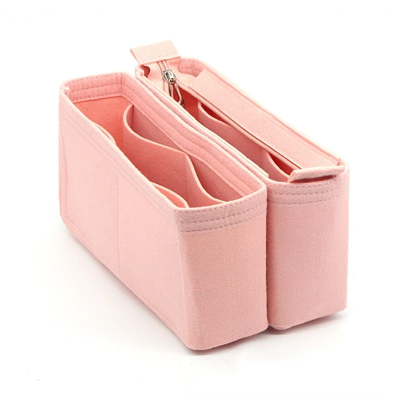 

Double-layer Bag Liner Felt Insert Bag Organizer Makeup Organizers Liner Perfect for Brand Women's Handbags for Cosmetic Bags