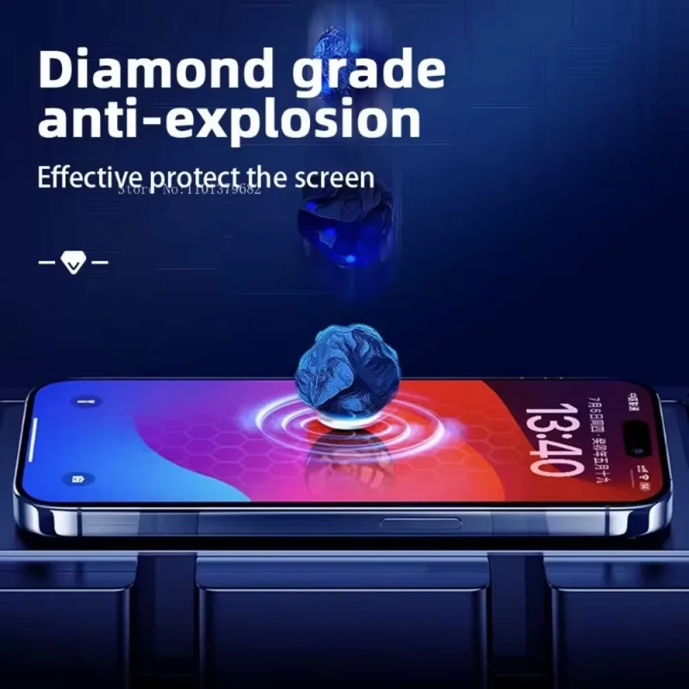 3 шт. стеклянная защитная пленка для смартфона iphone 16 15 14 Plus экрана телефона 13 Pro 12 11