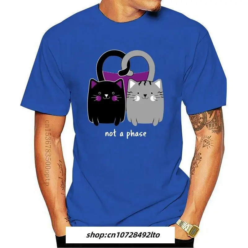 

Man Clothing Asexual Cat Heart Funny Ace Pride T Shirt Short Sleeve Letters Sunlight O Neck Spring Building Printed Letters Shi