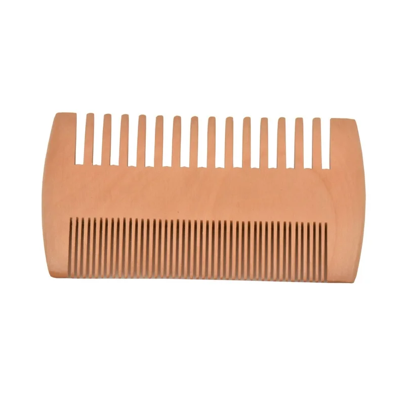 Beard Comb Kit for Men Wooden with PU Leather Case Brush Care Pocket Men's Hair Peine |