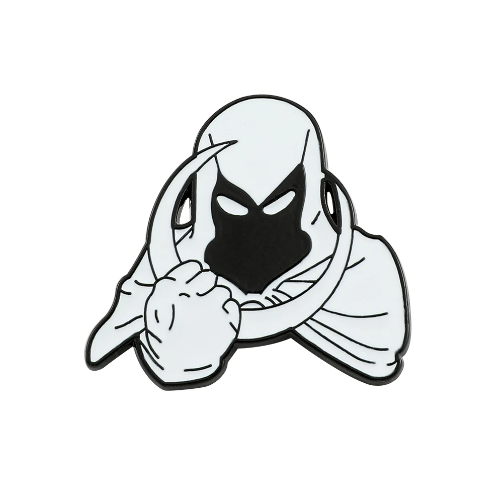 

Marvel Avengers Brooch Superhero Moon Knight Badge Enamel Metal Brooch Clothing Backpack Pin Jewelry Decoration Accessories Gift
