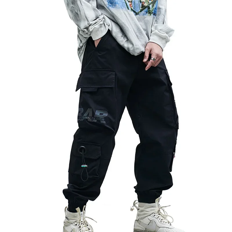 Брюки-карго мужские тактические уличные штаны в стиле милитари много карманов