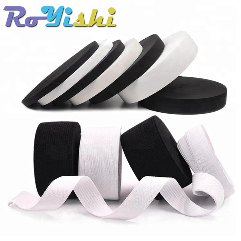 

5 Yards 15-60MM Flat Elastic Bands Black White Nylon Rubber for Pregnant Baby DIY Sewing Garment Trousers Bags Accessories