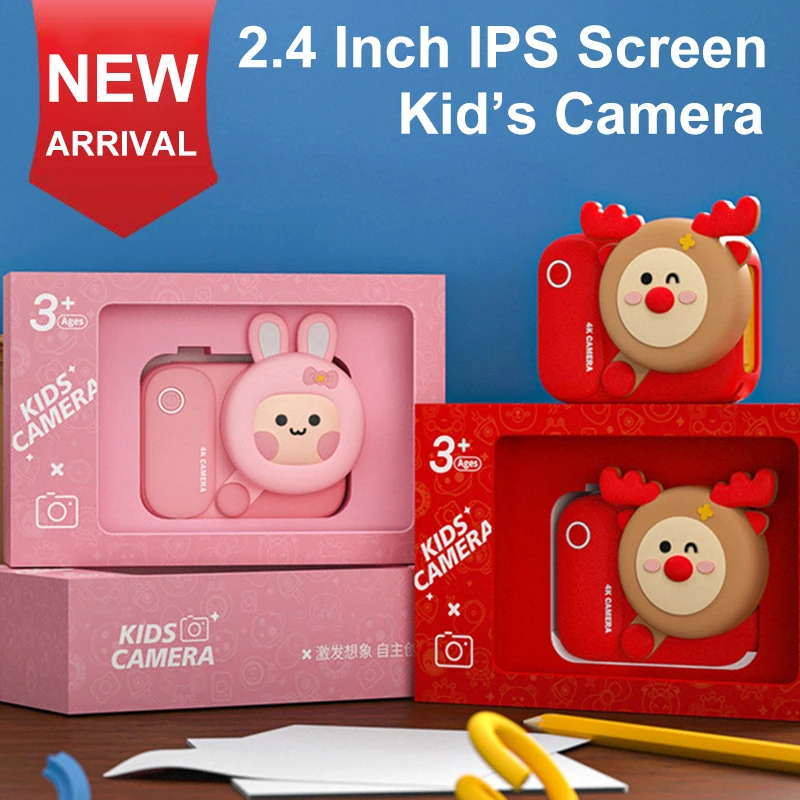Cartoon Kid's V-log Pocket Digital Camera HD 1080P Camcorder Children's Mini Video Recorder Toys Girls Educational Baby's Gift