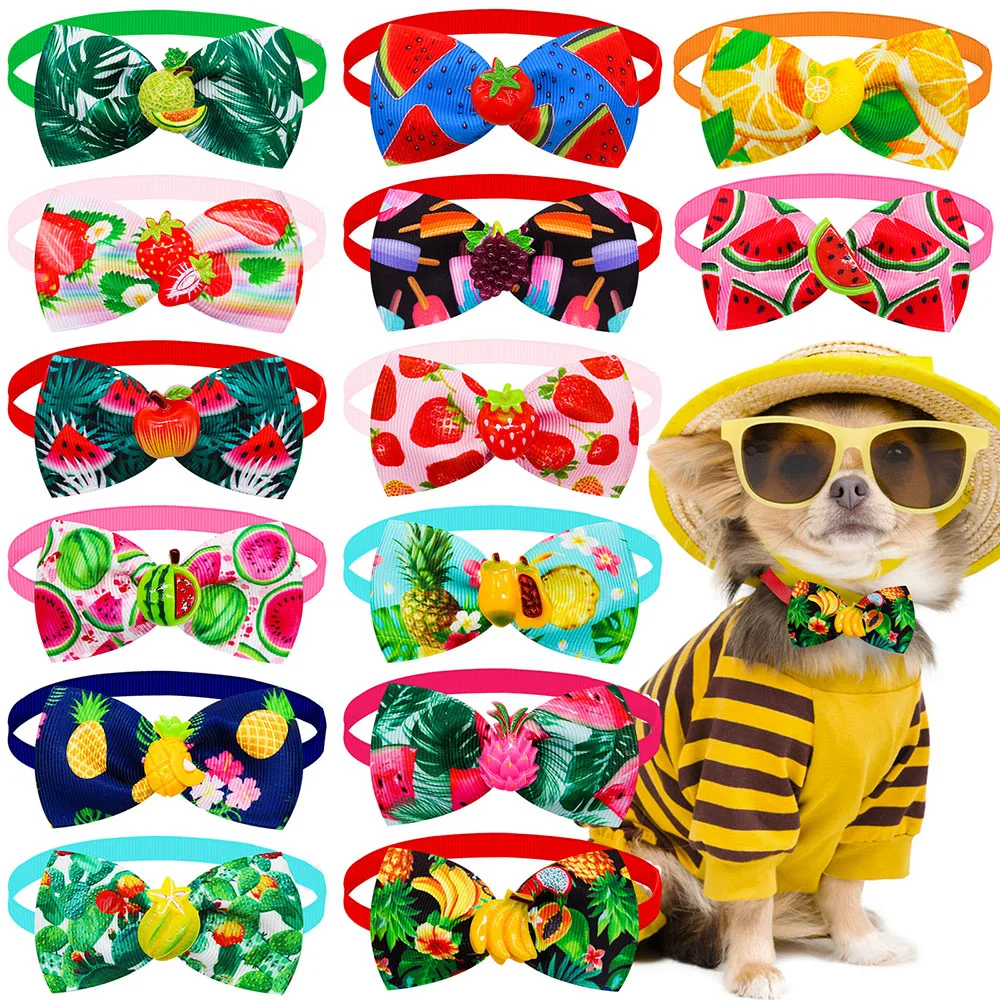 

Fruit Dog New For Small For Grooming Dogs Bow Dogs Cat Accessories Tie Bows Collar Bowties Style Spring Fashion Dog
