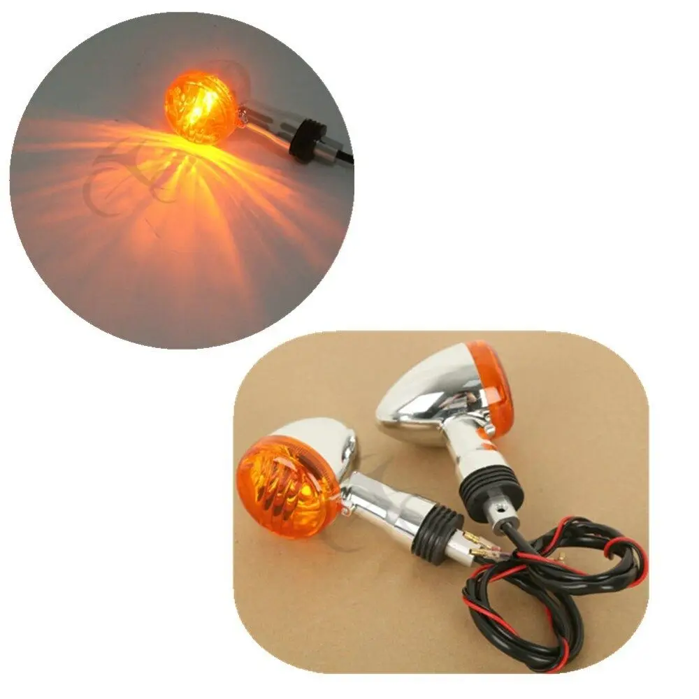 

Motorcycle Bullet Turn Signals For SUZUKI Boulevard M109R VRZ1800 2006-2013 2012 2011 2010 2009 2008 2007 Clear/Orange