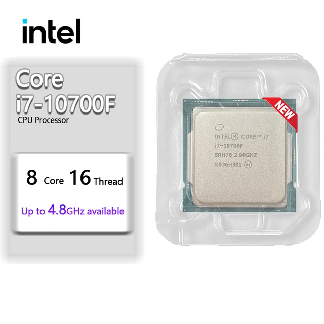 Intel New Core i7-10700F i7 10700F 2.9 GHz 8-Core 16-Thread CPU Processor 65W LGA1200 but no fan