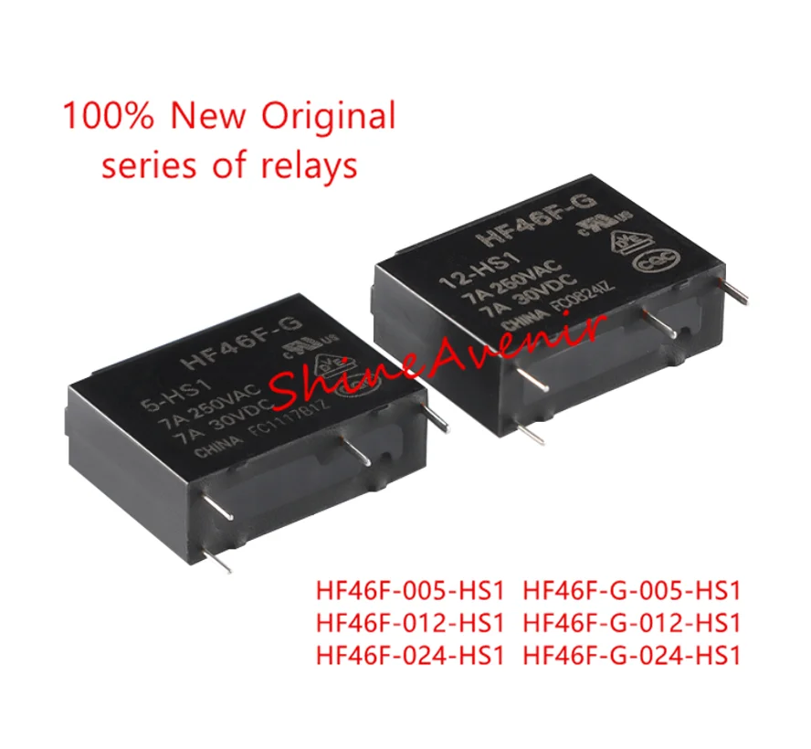 

15pcs HF46F-005-HS1 HF46F-012-HS1 HF46F-024-HS1 HF46F-G-005-HS1 HF46F-G-012-HS1 HF46F-G-024-HS1 100% original relay