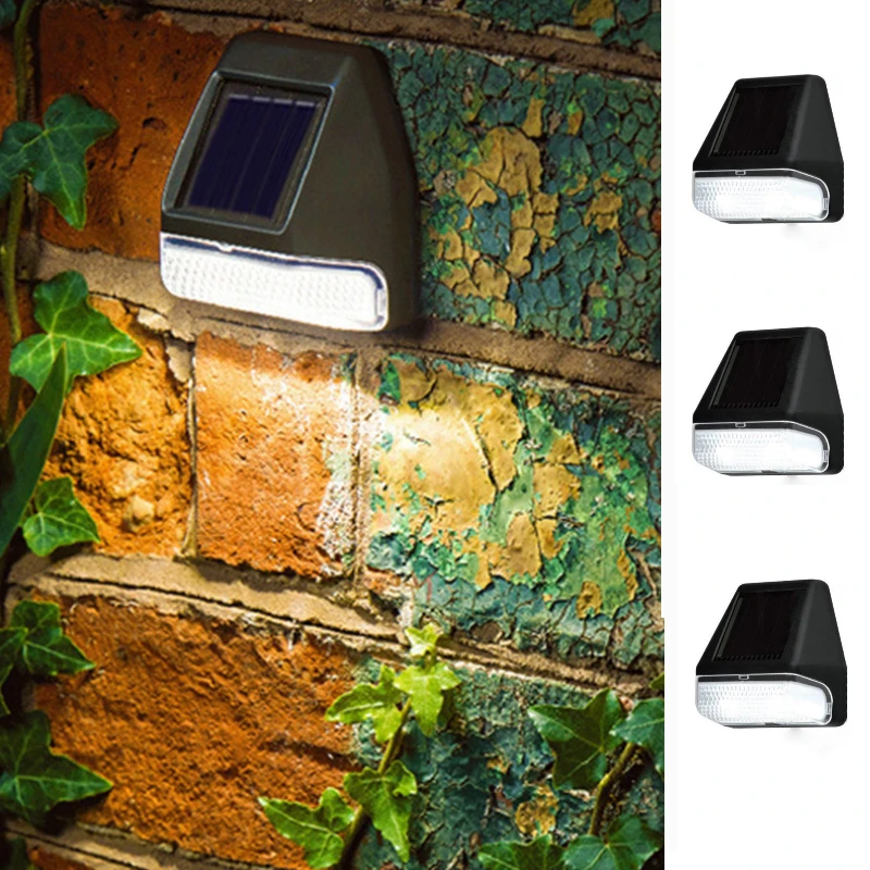 

LED Solar Wall Lamp Waterproof IP66 Outdoor Garden Light Balcony Stairs Street Deck Lighting Decoration