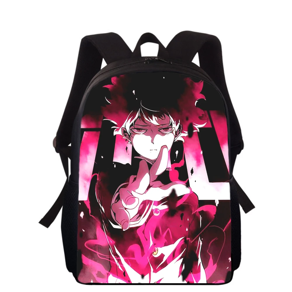 Mob Psycho 100 Anime 15” 3D Print Kids Backpack Primary School Bags for Boys Girls Back Pack Students School Book Bags