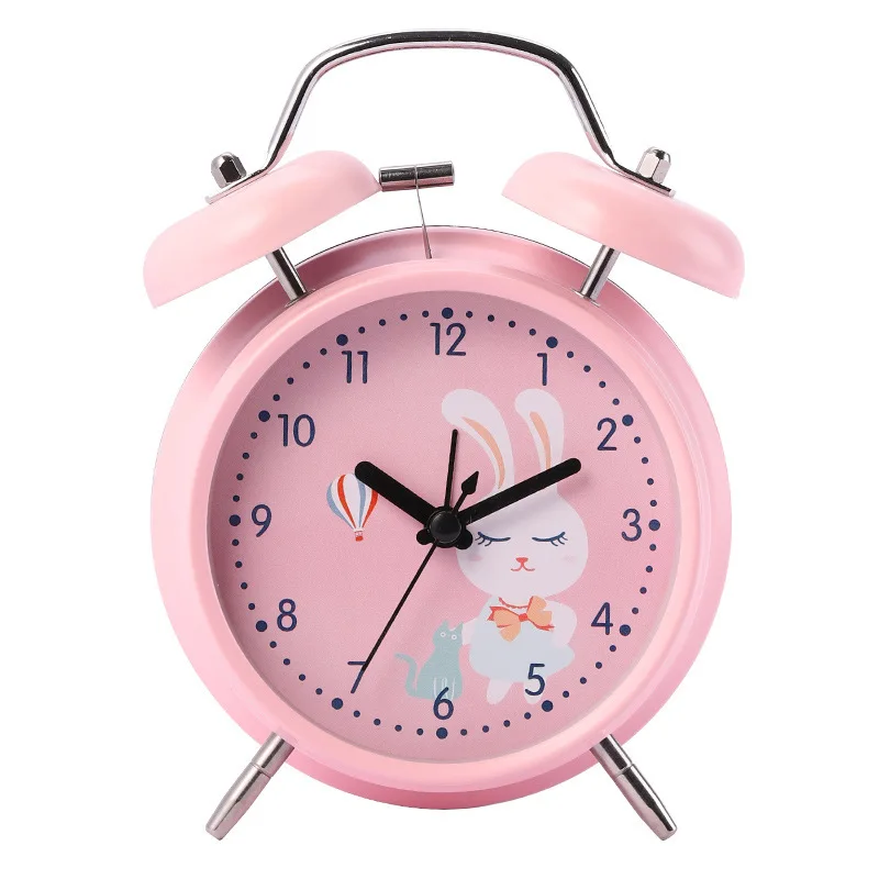

Mini Fashion Alarm Clock Retro Metal Portable Alarm Clock Cartoon Gifts Outdoor Friend Metal Table Alarm Clock Home Decor DF50AC