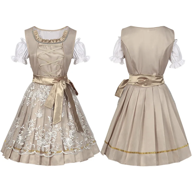 Женское средневековое платье немецкое для косплея на Октоберфест