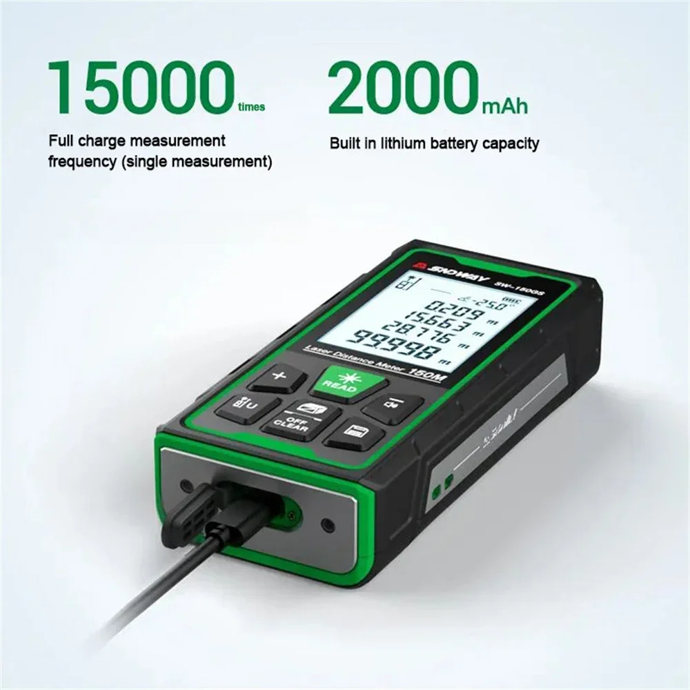 SNDWAY SW 80GS 120GS 150GS лазерный дальномер цифровой 80 м 120 150 профессиональный зеленый