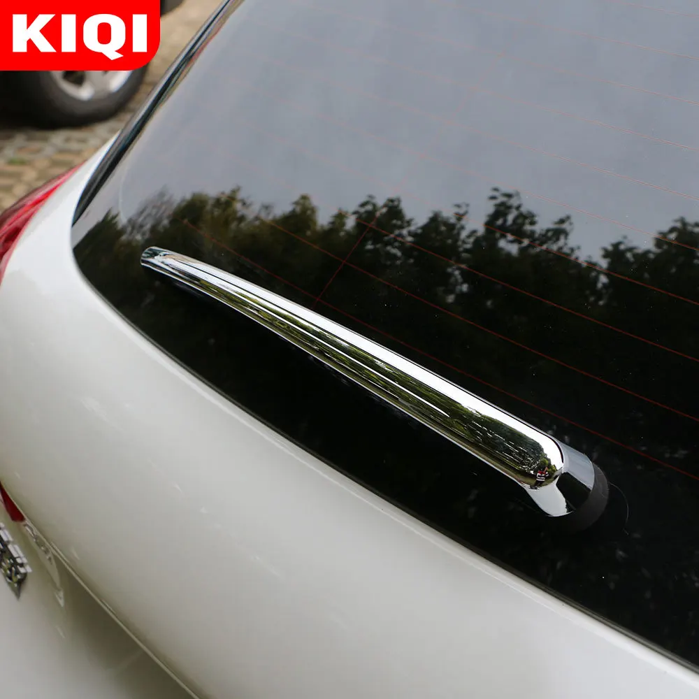 

KIQI ABS хромированные автомобильные наклейки на заднее стекло стеклоочистителя с распылителем воды для Peugeot 2008 2014 - 2019 аксессуары