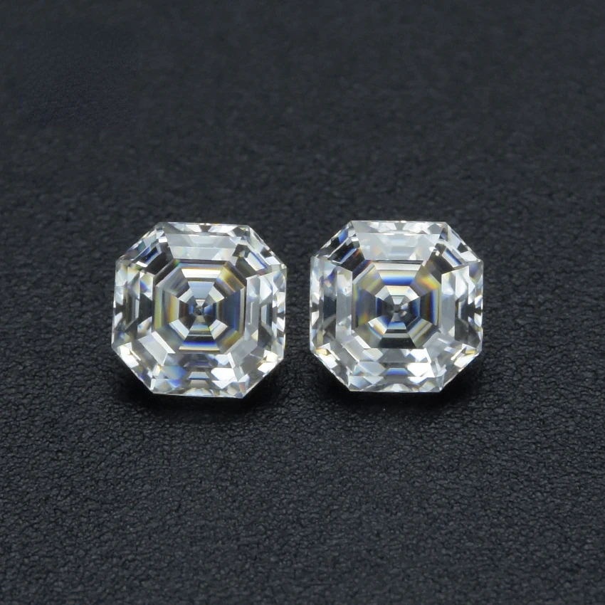 

Asscher Moissanite Loose Stone 5CT Cushion White D Color Jewelry DIY Beads Diamond Material for Rings Earrings Pendant
