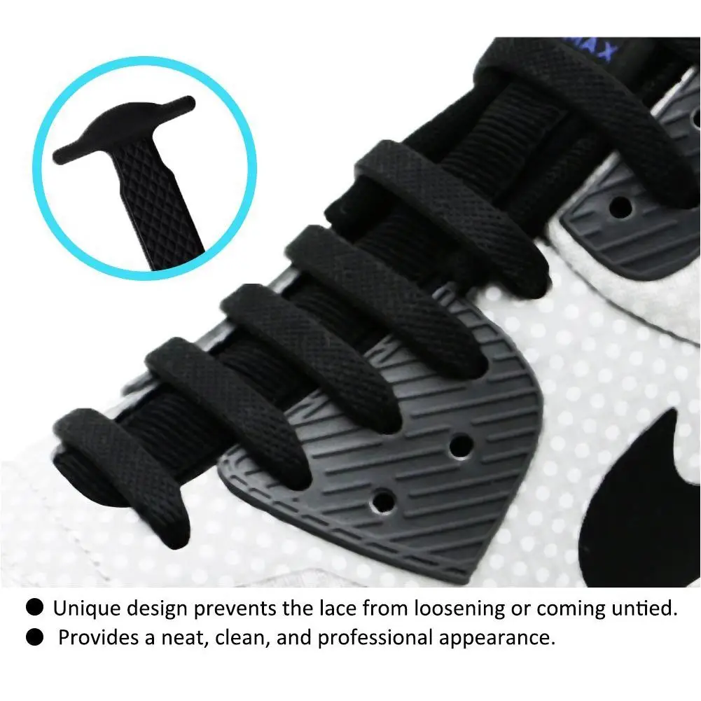 16Pcs Silicone Elastic Shoelaces Creative Unisex Athletic Adult Children No Tie Shoe Lace All Sneakers Fit Quick Shoe Lace