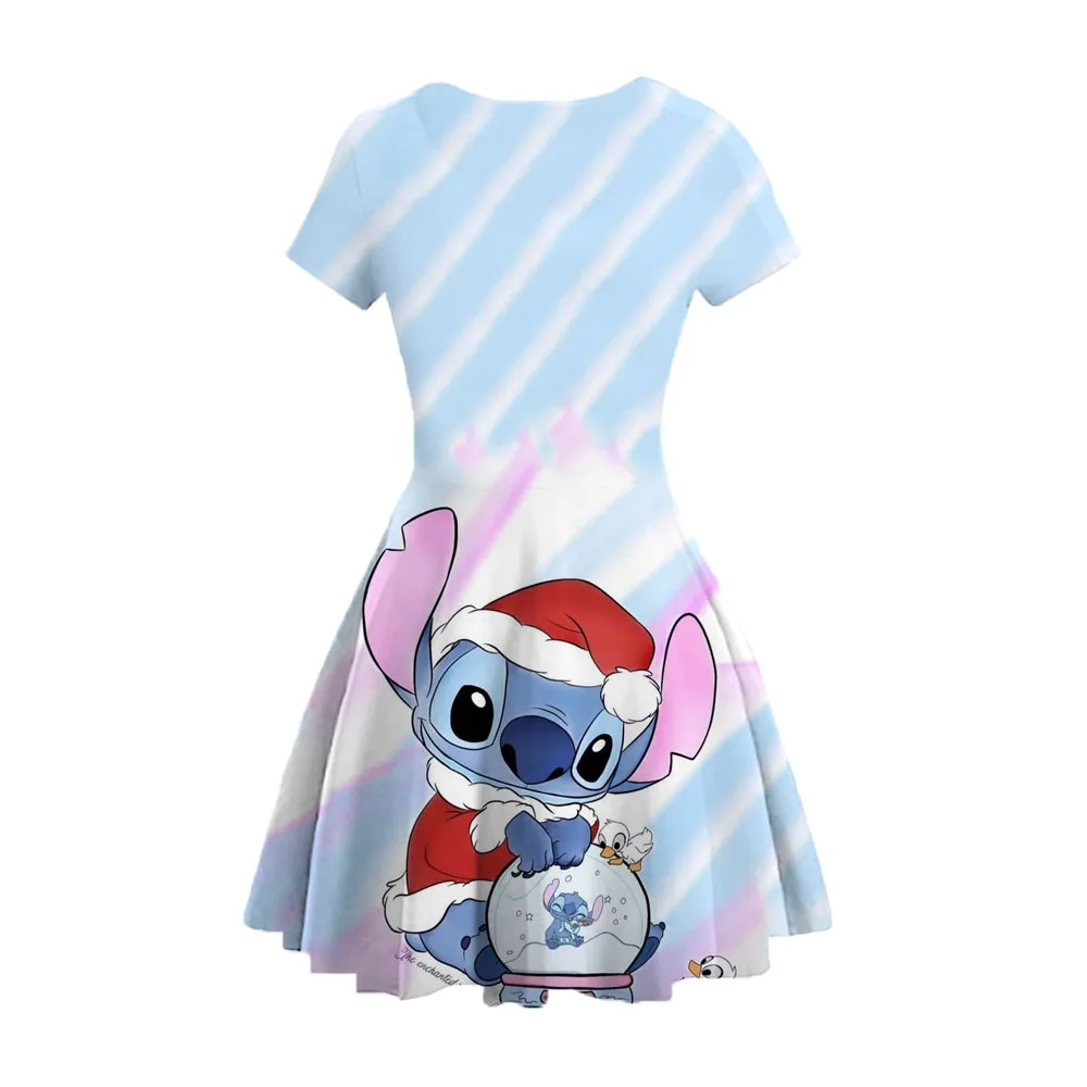 

Детское Платье Принцессы Disney Stitch Adventure, платье с цветочным рисунком для девочек, подарок на Рождество, на день рождения, на возраст 2-9 лет