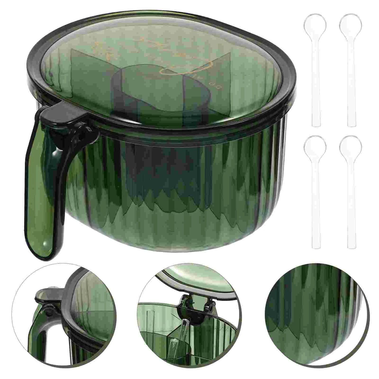 

Seasoning Condiment Spices Container Box Jars Pots Compartment Salt Set Storage Jar Travel Glass Canisters Multi Shaker Sugar