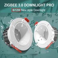 gledopto 6w12w zigbee 3 0 smart rgbcct led downlight pro waterproof work with tuya appvoicerf remote control
