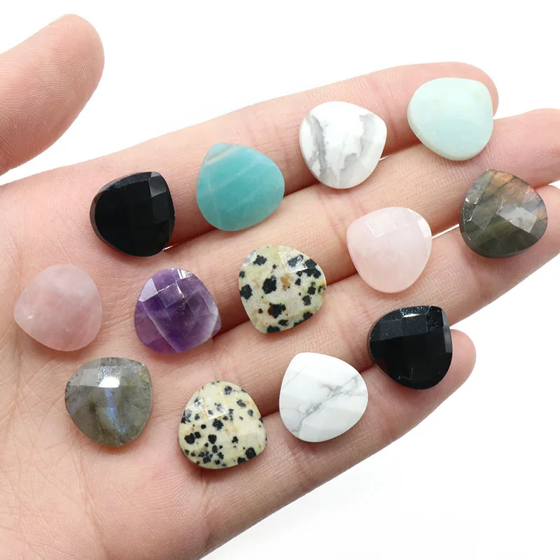 

5PCS Natural Stone Water Drop Shape Amazonite Rose Quartz Beads DIY Jewelry Making Necklace Earrings Bracelet Accessories Gift