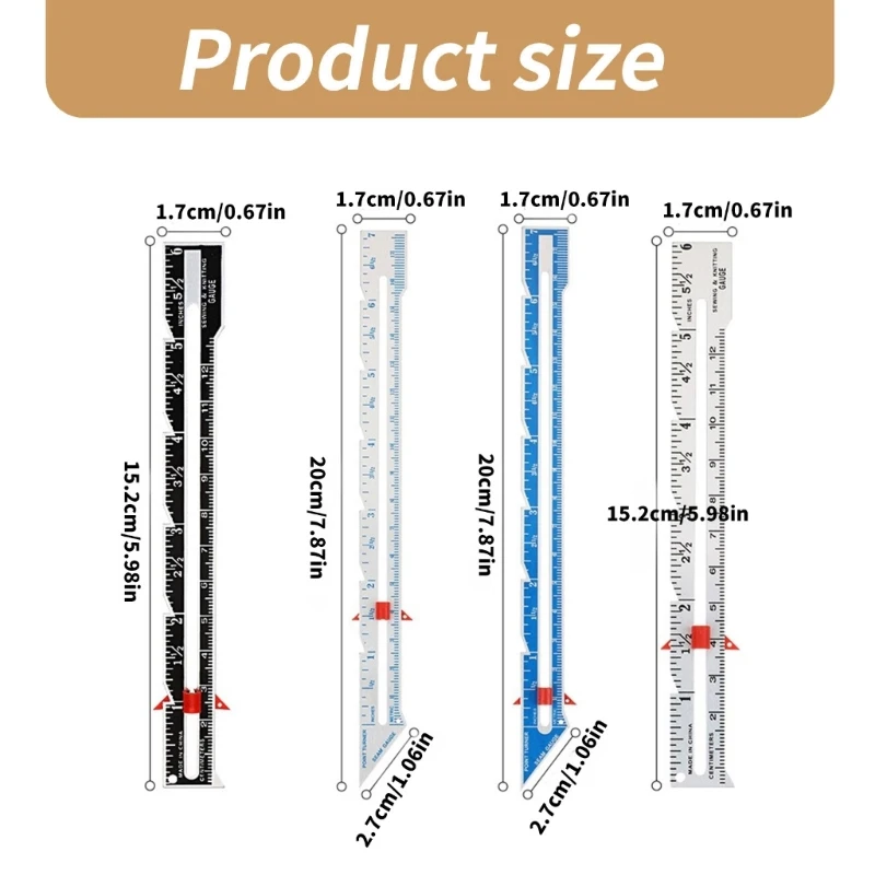 Линейка для квилтинга швейный измерительный инструмент калибр скользящий