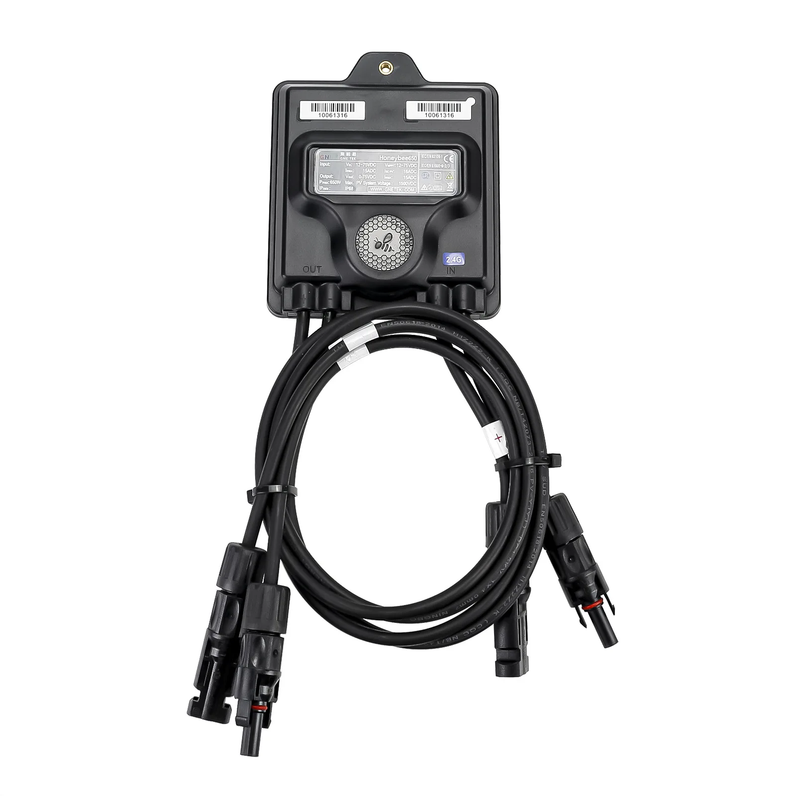 Integrated PV Power Optimizer MPPT 650W 12V-75V Input Ip68 Real-time Solar Panel Monitoring Voltage-Limiting Anti-Hotspot