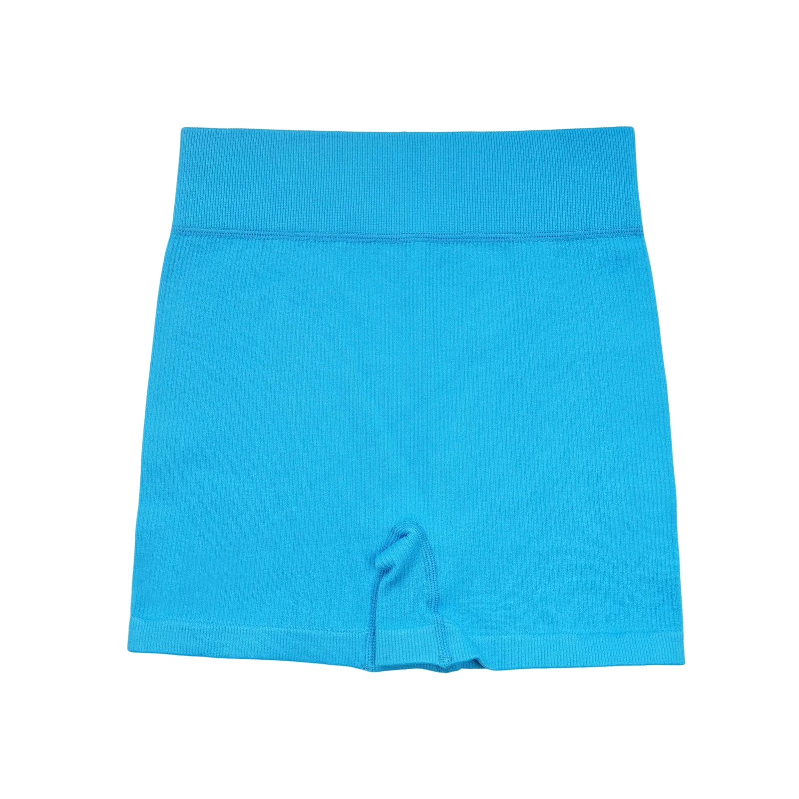 

2/3 High Waist Yoga Leggings Set Seamless Ribbed Crop Tank for Outdoor Fitness