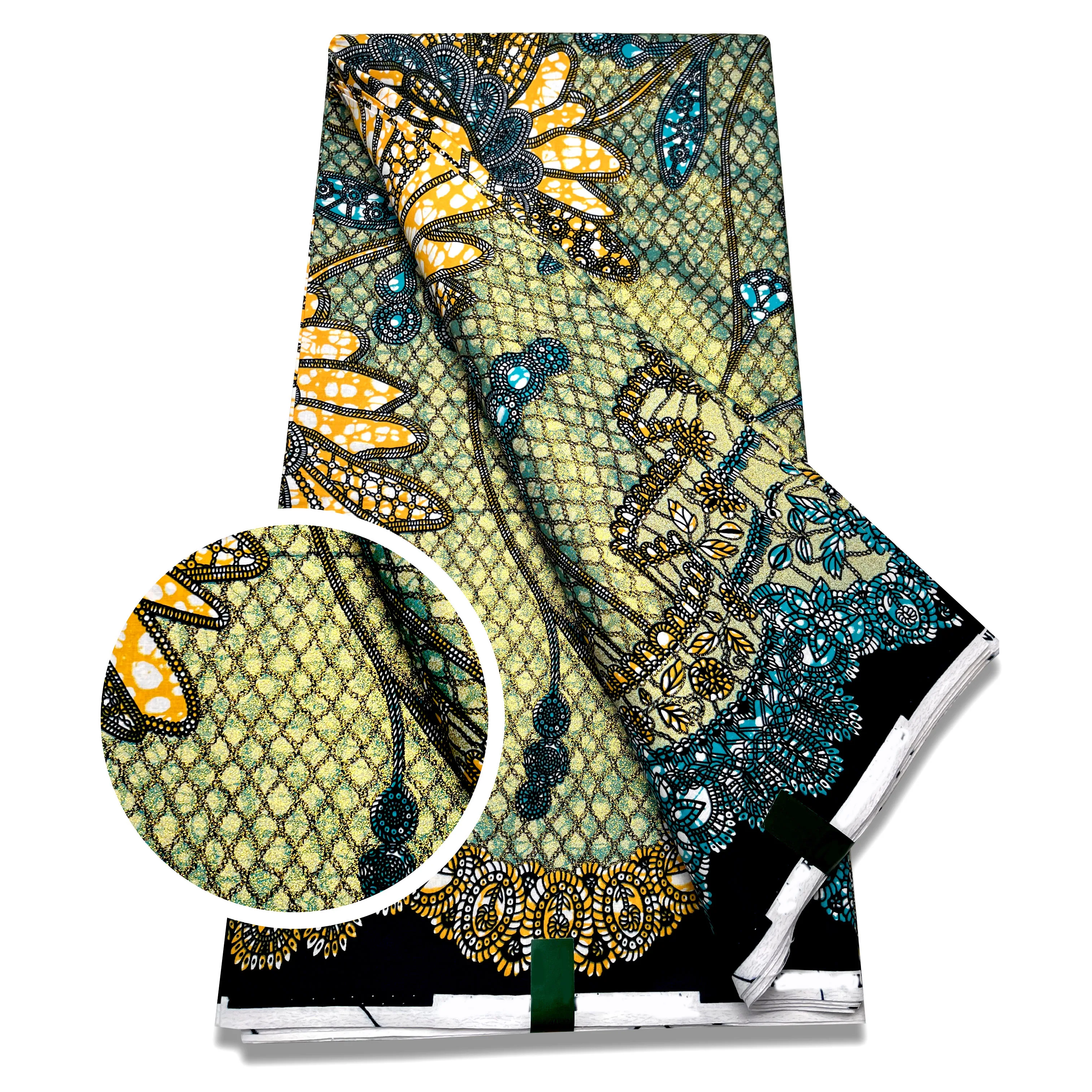 Нигерийская африканская вощеная ткань хлопковая оберточная с принтом материал