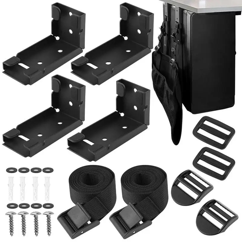 

Настольное крепление для процессора регулируемое под столом и стенным ПК крепление компьютерная подставка для настольной башни подвесной Металлический регулируемый кронштейн