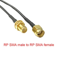 wifi antenna extension cable rp sma male plug to rp sma female jack nut pigtail adapter rg174 10cm15cm20cm30cm50cm100cm