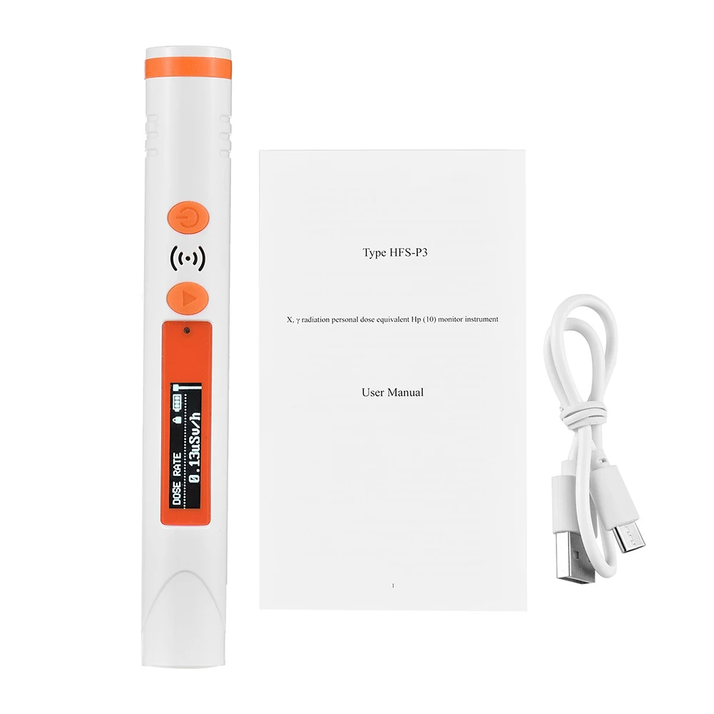 

Geiger Counter Nuclear Radiation Detector Beta Gamma X-Ray Radioactive Detector Flashing Screen Alarm Portable Detector