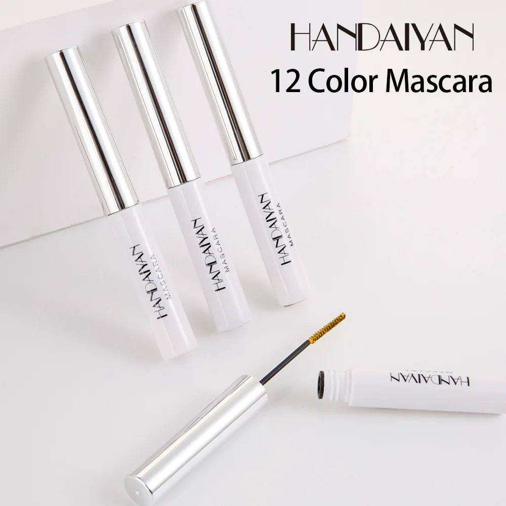 HANDAIYAN color mascara thick and non-blurring kawaii makeup Colorful glitter eye contacts with heroine |
