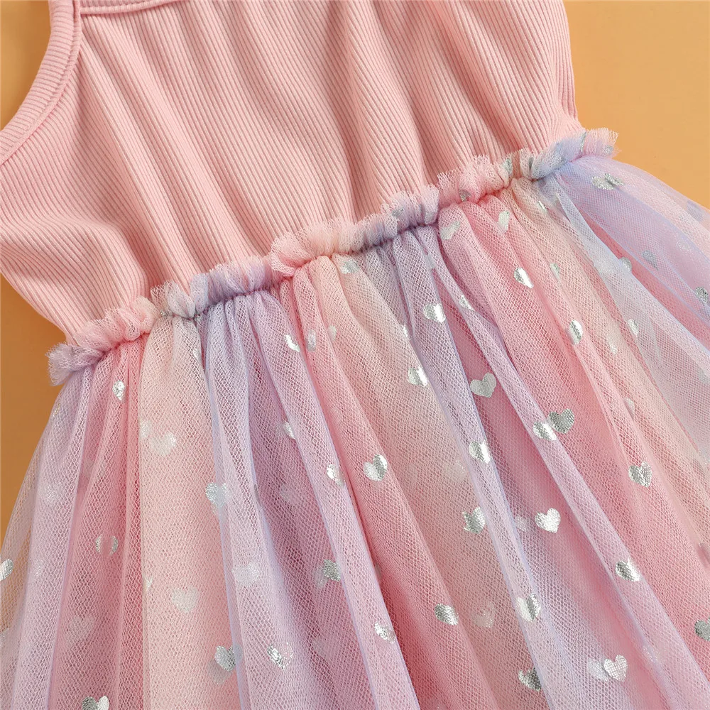 Детское платье-пачка из тюля без рукавов |