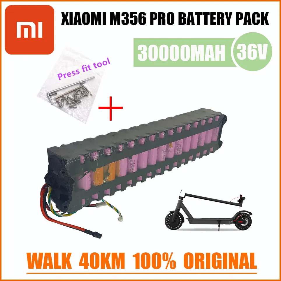 

Xiaomi 36V is applicable to Xiaomijia M365 electric scooter 20KM BMS 18650 30000mAh 36V 10S3P 250W~600W lithium battery