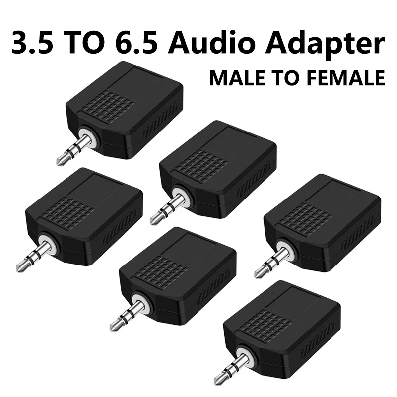 5/20 шт. 2 в 1 аудио-адаптер Y-разветвитель 3 5 мм штекер на 2x6 35 гнездовые адаптеры один