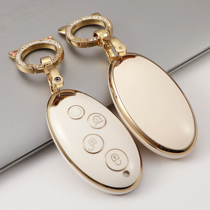 

TPU Car Remote Smart Key Cover Case Key Bag Shell Holder for BYD Song Max Yuan S7 Qin 80 Protedctor Keychain Accessories
