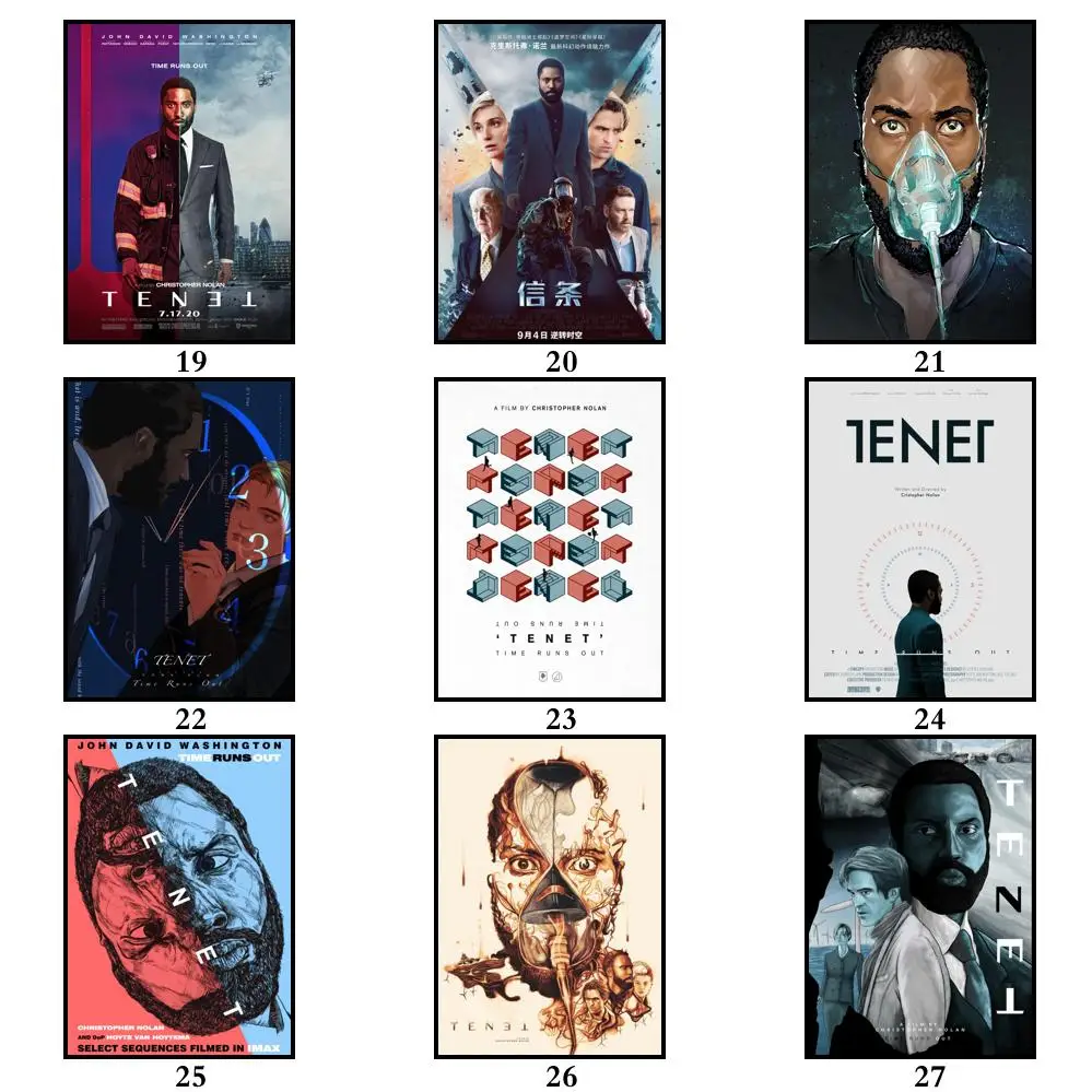 30 стилей на выбор Шелковый постер с художественной печатью из фильма Нолан