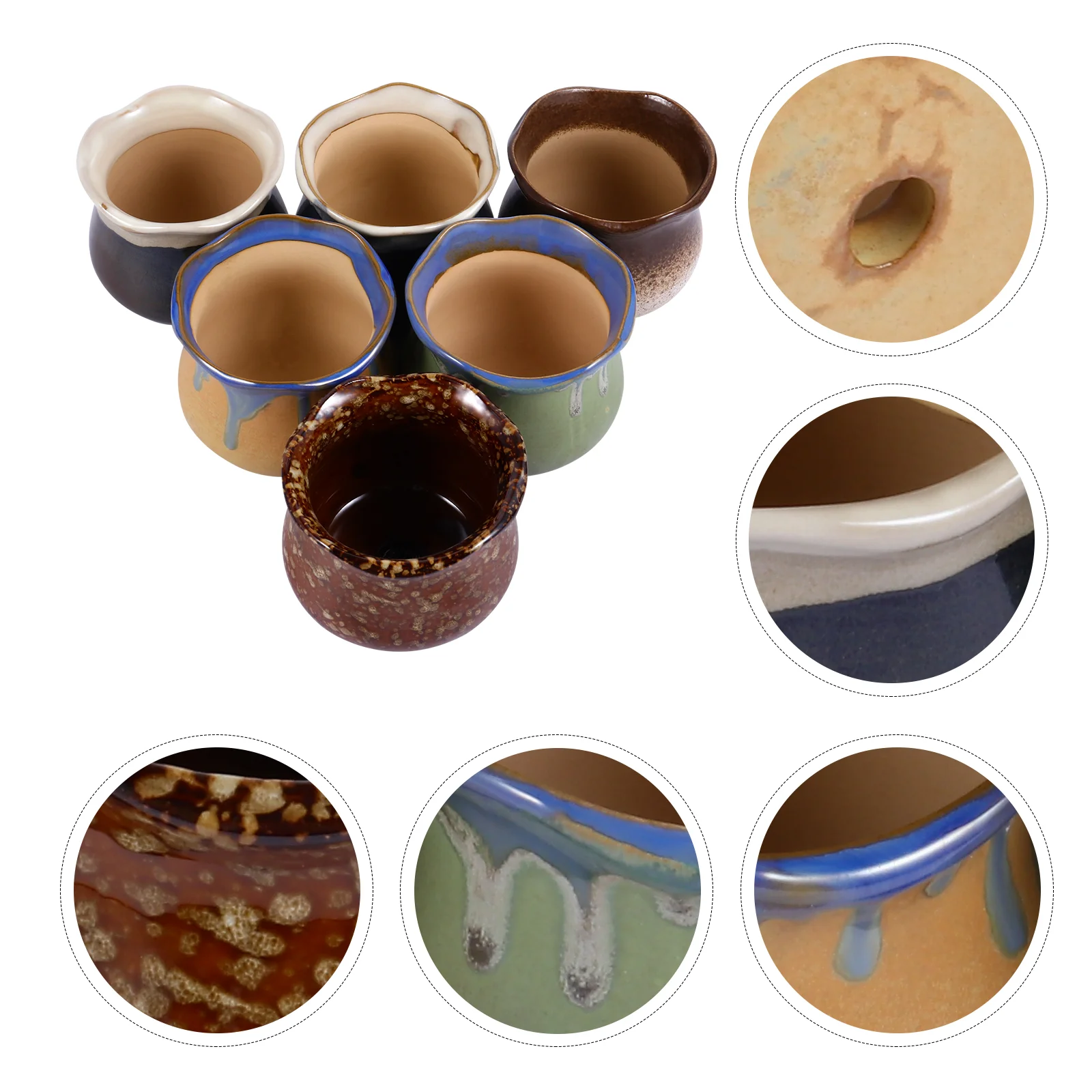 

6 шт., цветочный горшок для украшения дома