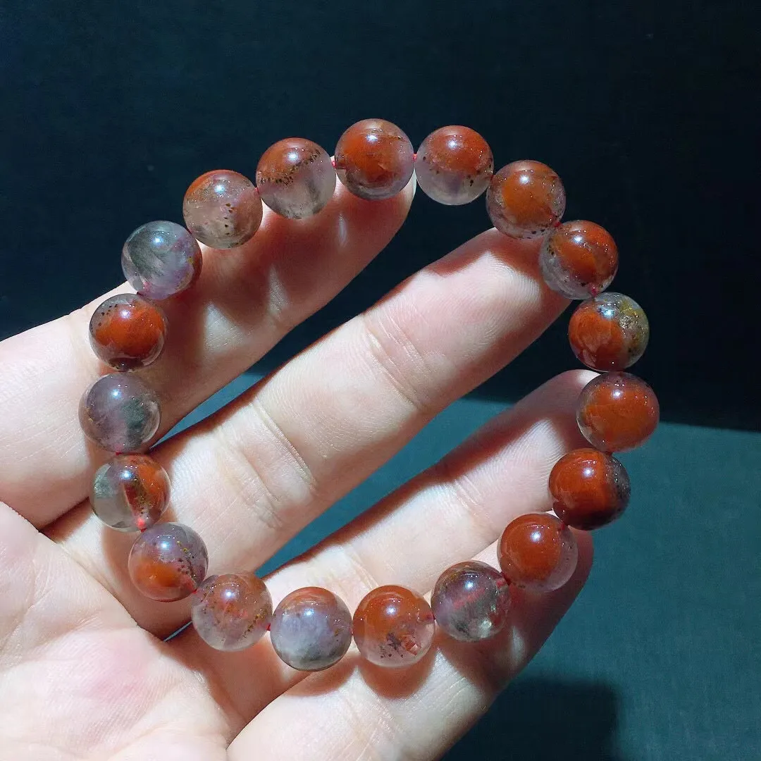 

10mm Natural Auralite 23 Stone Bracelet For Women Lady Men Beauty Wealth Gift Crystal Round Beads Gemstone Strands Jewelry AAAAA