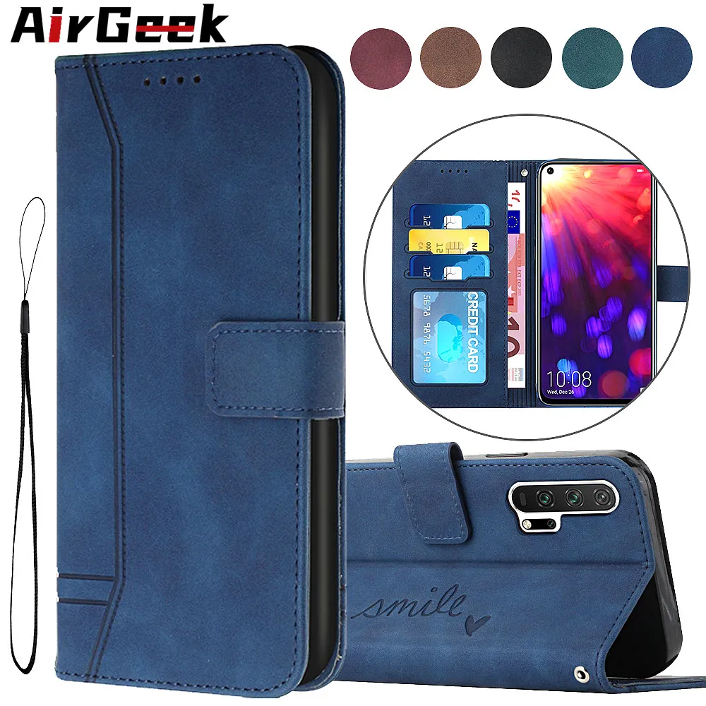 

Wallet Case for Huawei Honor 60 50 20 Lite Honor 10 lite Honor 9X 9A 9C 8X 10i 20i Anti-Fingerprint Matte Leather Flip Cover