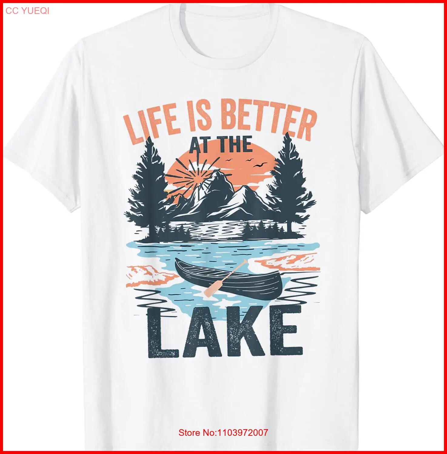 Женская смешная белая футболка с надписью Better At The Lake Life