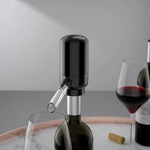 Electric Wine Decanter Automatic Pourer Whiskey Aerator Battery Powered Stainless Steel Case Kitchen Bar Accessory Home Gadget