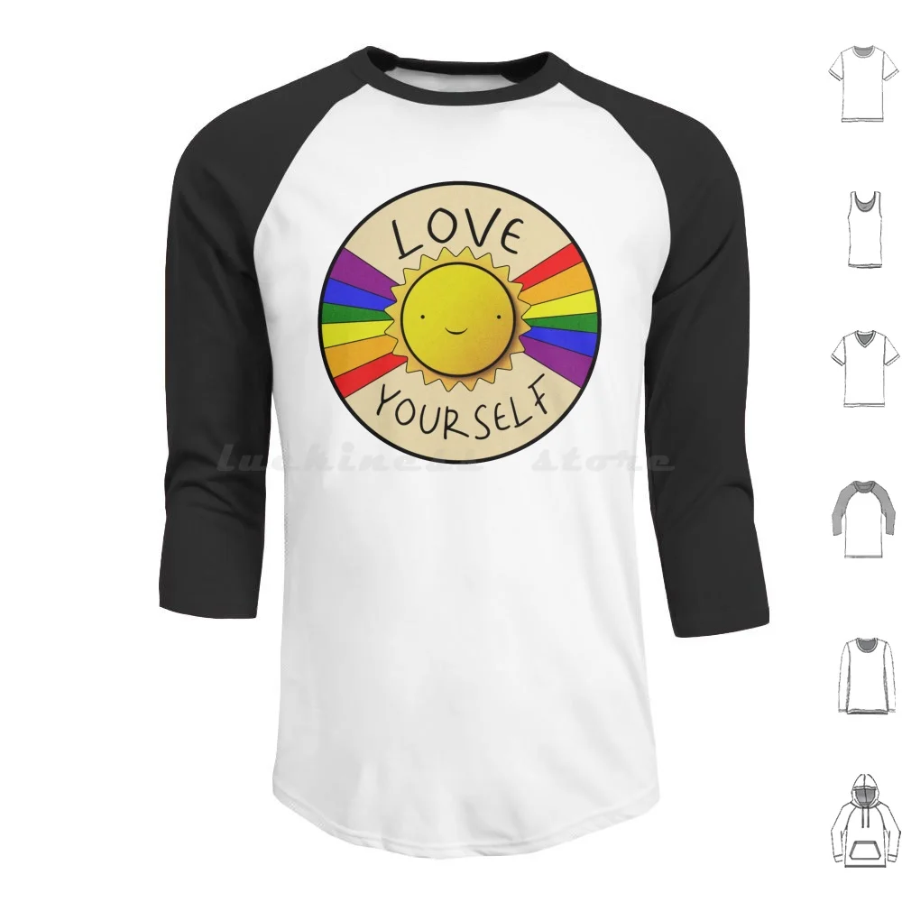 

Обожаю себя и пришлите толстовки с длинным рукавом и надписью «Love Yourself»