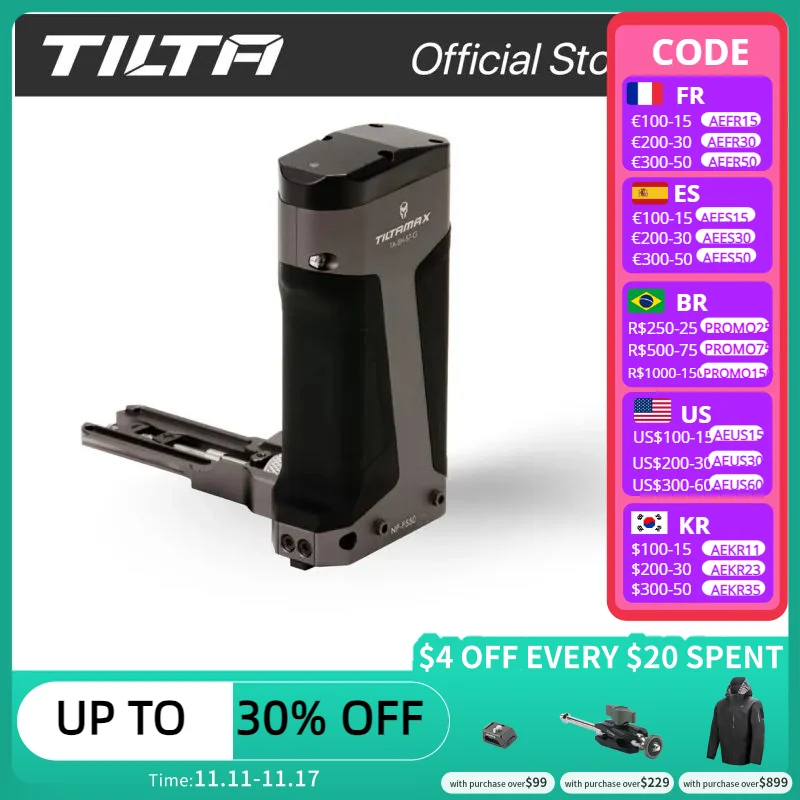 

TILTA Side Power Handle Type I/II/III (F570 Battery) for Sony a7/a9 and Canon 5D/7D BMPCC 4K 6k Z CAM Nikon Z6/Z7 Camera Cages