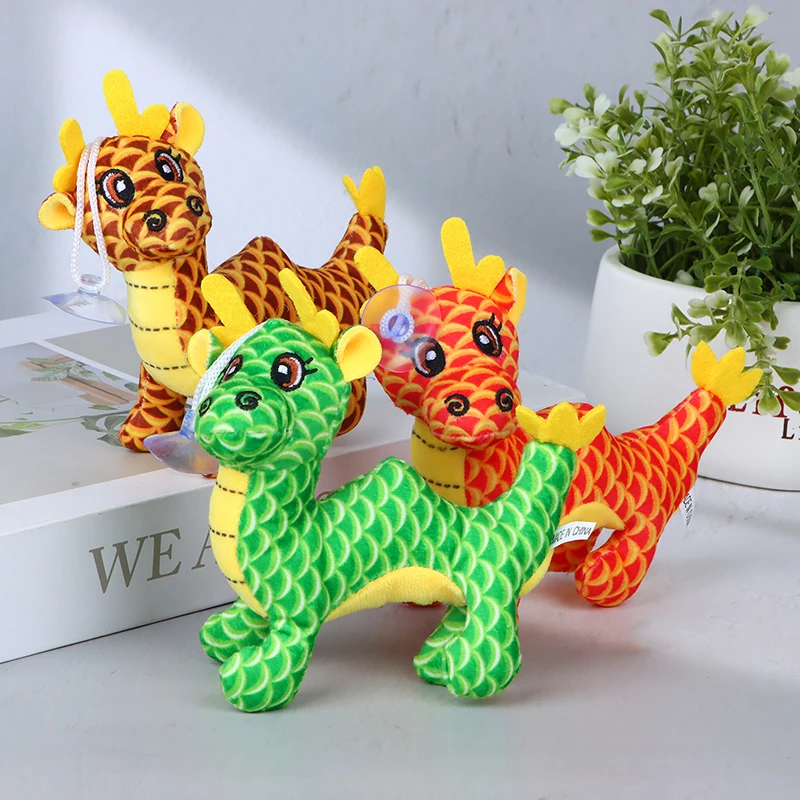 

1Pc Chinese Zodiac Mascot Cartoon Dragon Cute Animal Soft Stuffed Doll Plush Toy Girl Boy Birthday Christmas Gift Pendant