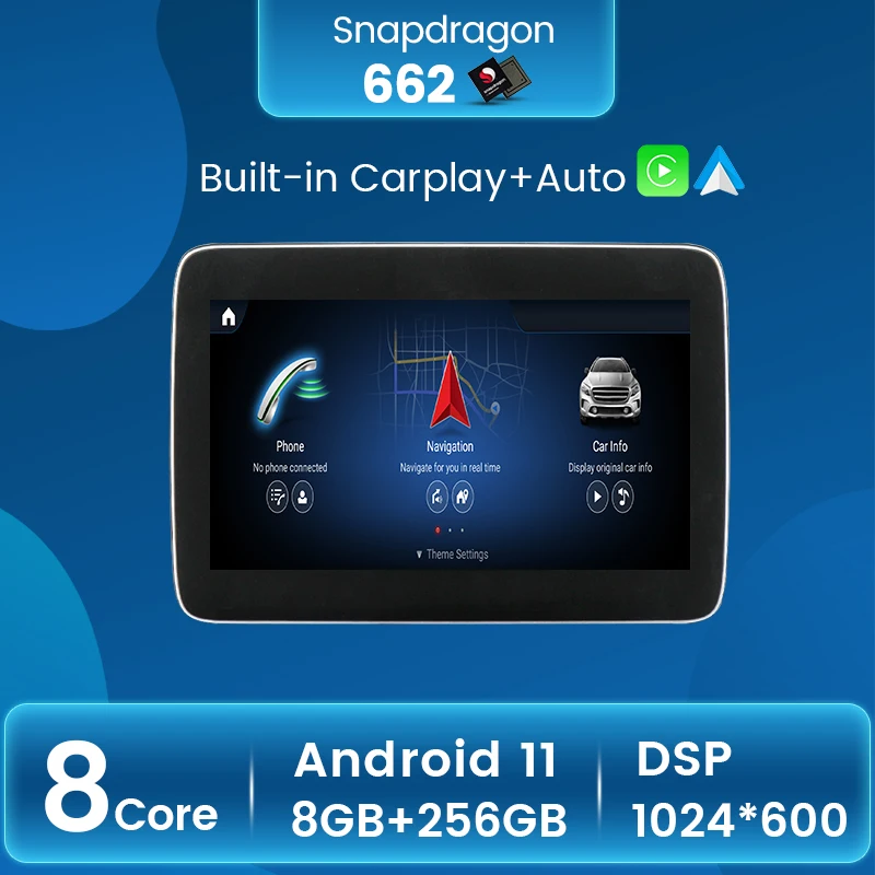 

Android11 Snapdrogon662 Car Radio For Mercedes BENZ SLK SL CLASS R172 R231 2011-2015 Car DVD Player Headunit CarPlay Auto 4G DSP