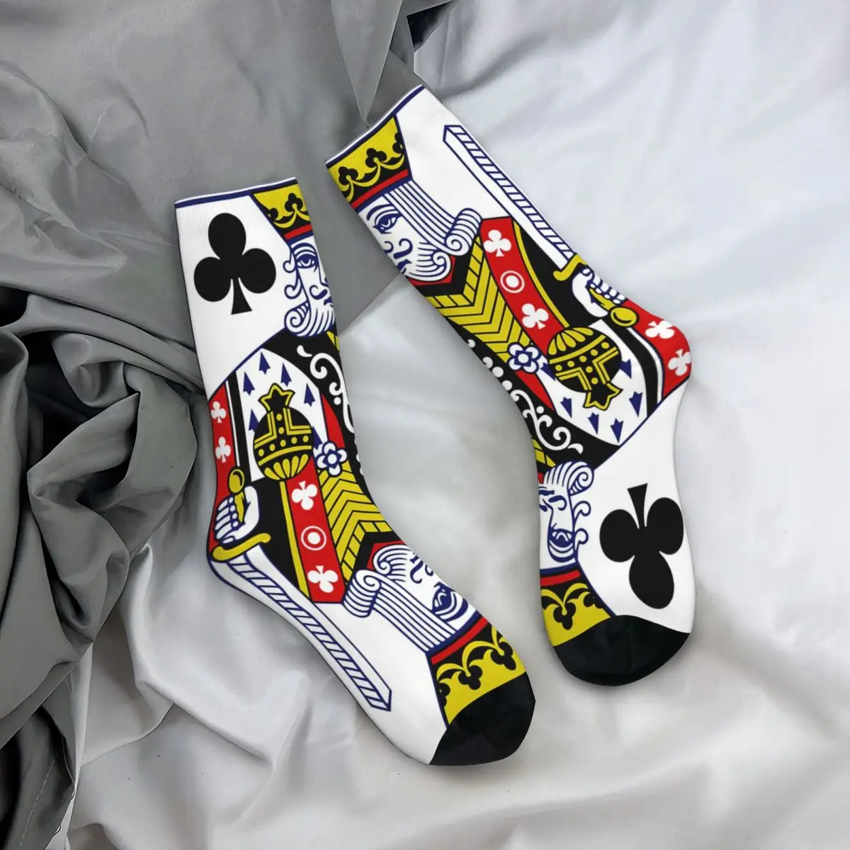 King Of Clubs Playing Card Adult Socks,Unisex socks,men Socks women Socks
