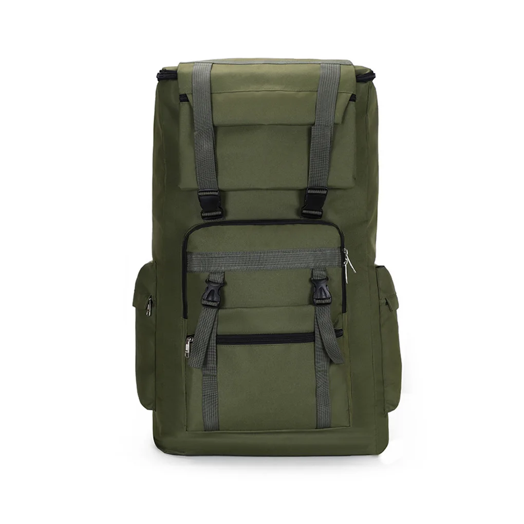 

Backpack Outdoor 120L Large Capacity Shoulder Bag Climbing Rucksack Polyester Reusable Daypack Forest Camouflage