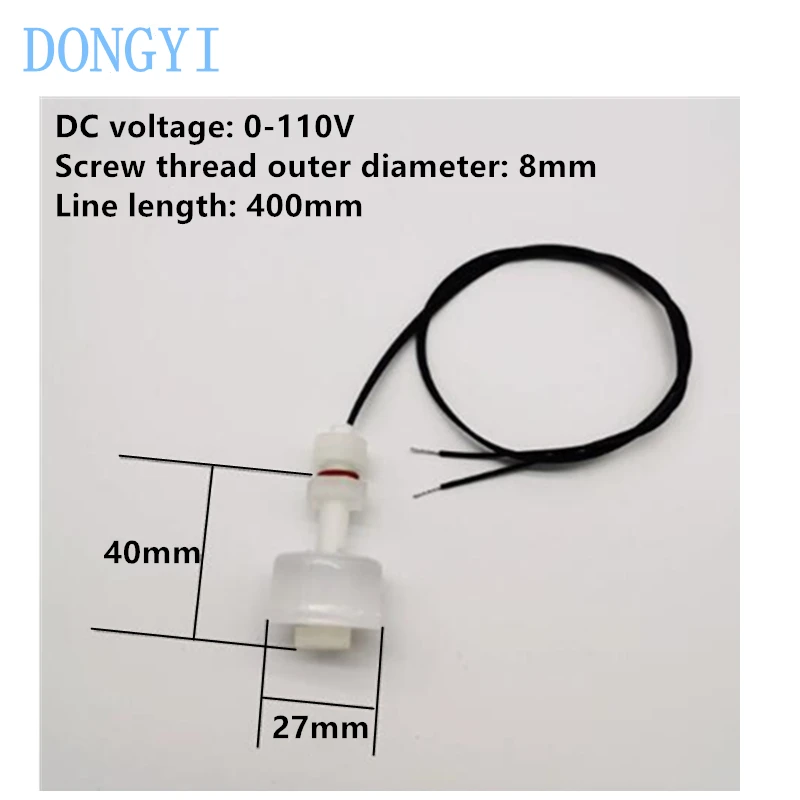 

Тефлоновый антикоррозийный поплавковый датчик уровня PVDF, переключатель с сильной стойкостью к кислотам и щелочам М8 М10 110 В 220 В